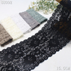 Rose Floral Stretch Lace Trim – Elastic Lace (6 Colors, 14.5–15.5cm)