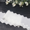 White Eyelet Cotton Lace Trim with Floral Embroidery – 8cm Wide