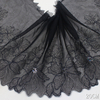 Black Tulle Lace Trim Manufacturer – Silver Metallic Embroidery with Sequin Floral Design