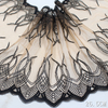 Geometric Lace Trim Manufacturer – 26.5cm Nude Tulle Lace with Line Embroidery for Dress & Lingerie