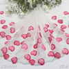 Embroidery Lace Trim – Pink Cherry Pattern on Mesh, 22cm Width